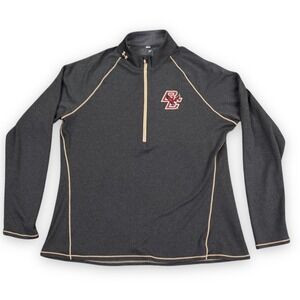 Under Armour Boston College Womens Large 44 Chest 1/2 Zip Pullover Pinstripes